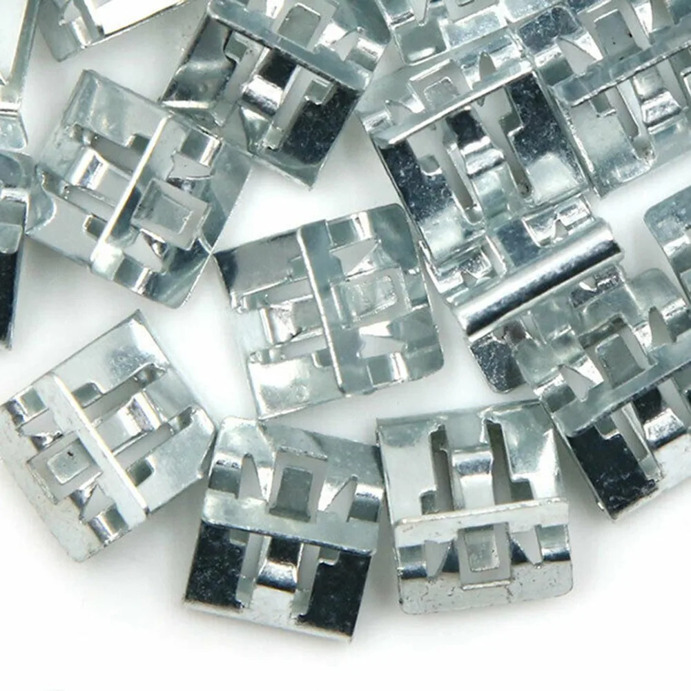 Clips Retainer Clip Console Dash Interior Metal Parts Retainer Silver Tone