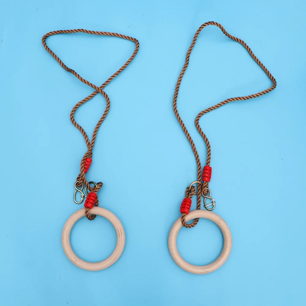 1 Pair Wooden Adult Gymnastic Ring Children Fitness Rings with PP Rope for Full Body Strength Bodyweight Training
1 Pair Wooden Adult Gymnastic Ring Children Fitness Rings with PP Rope for Full Body Strength Bodyweight Training