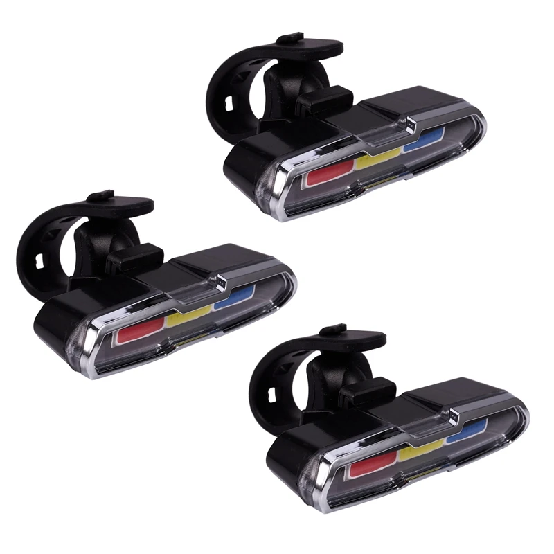 3X USB Rechargeable Front Rear Bicycle Light Lithium Battery LED Bike Taillight Cycling Helmet Light
3X USB Rechargeable Front Rear Bicycle Light Lithium Battery LED Bike Taillight Cycling Helmet Light