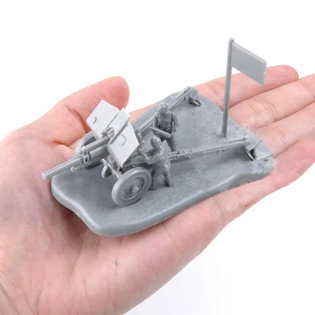 1/72 PAK40 M30 3D Анти Танк Сборная модель строительные Пазлы детские развивающие
