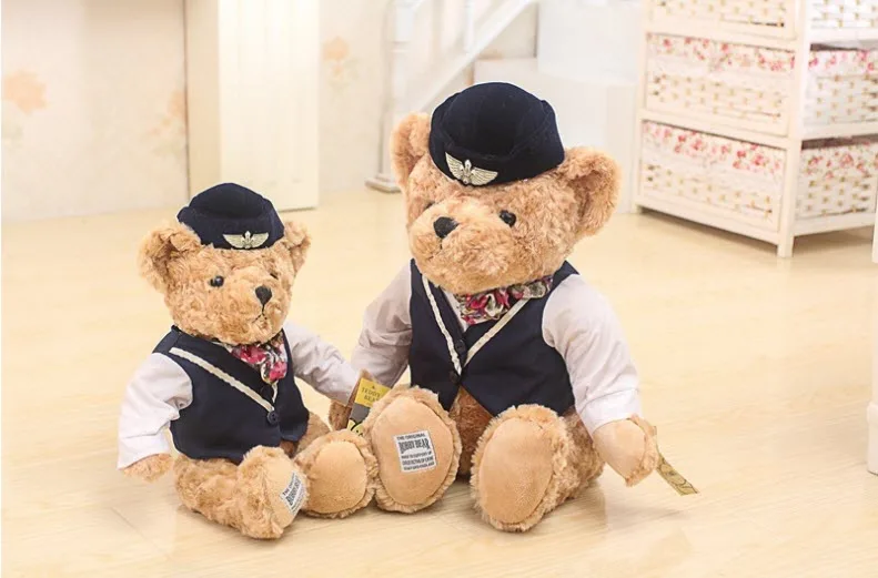 Soft Plush Bear Captain Toys Bear Toy Hostess Classic Teddy Bear Stuffed Animal Bear Doll Room Decoration Toys
Soft Plush Bear Captain Toys Bear Toy Hostess Classic Teddy Bear Stuffed Animal Bear Doll Room Decoration Toys