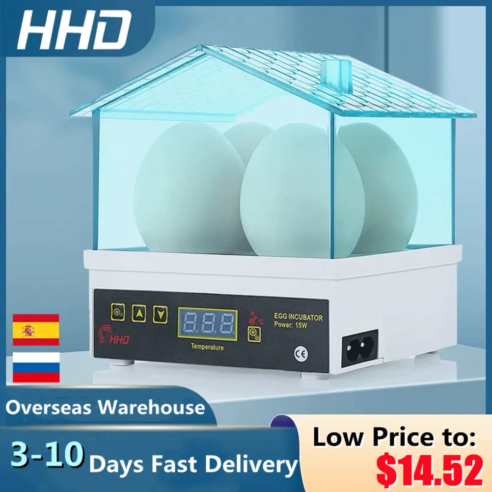 NEW Mini 4 Egg Incubator Poultry Hatchery Machine Automatic Brooder Chick Duck Birds Digital Temperature Control Incubation tool
NEW Mini 4 Egg Incubator Poultry Hatchery Machine Automatic Brooder Chick Duck Birds Digital Temperature Control Incubation tool