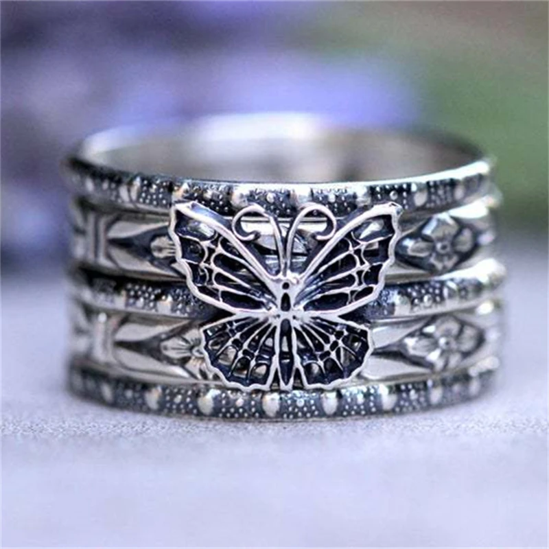 5-Piece Set Of Bohemian Retro Butterfly Stackable Ring Exquisite Simple Creative Ring Ladies Jewelry Best Gift
5-Piece Set Of Bohemian Retro Butterfly Stackable Ring Exquisite Simple Creative Ring Ladies Jewelry Best Gift