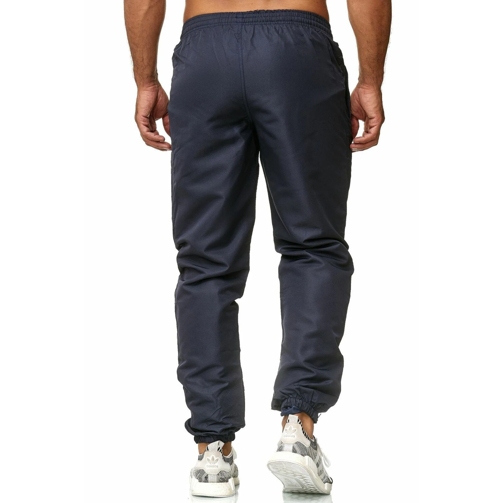 Men Solid Color Trousers Casual Style Side Pockets Mid-rise Ankle Banded Pants 2020 New Male Long Pants 
Men Solid Color Trousers Casual Style Side Pockets Mid-rise Ankle Banded Pants 2020 New Male Long Pants