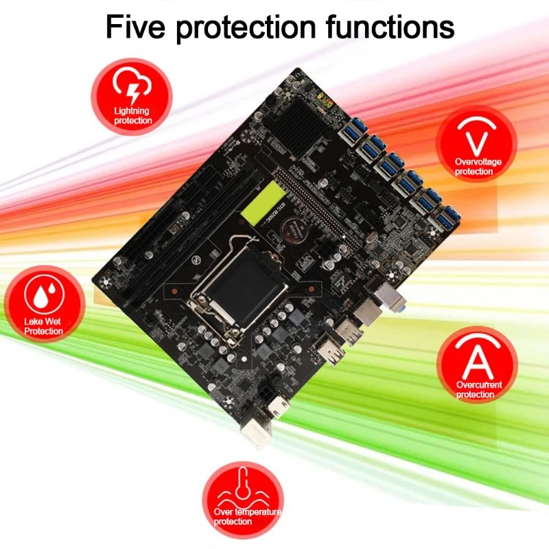 Материнская плата BTC B250C, материнская плата для майнинга ЦП BTC, DDR4 12 PCI-E, графическая карта с поддержкой LGA 1151 GPU, Майнинг криптовалюты, Новинка
Материнская плата BTC B250C, материнская плата для майнинга ЦП BTC, DDR4 12 PCI-E, графическая карта с поддержкой LGA 1151 GPU, Майнинг криптовалюты, Новинка