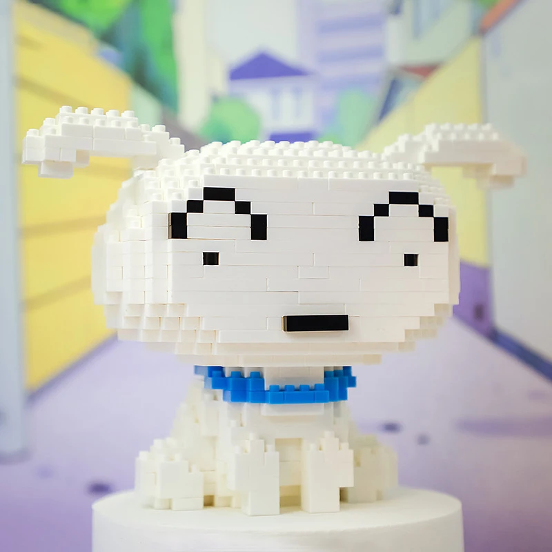 Crayon Shinchan Pet Dog White Micro Building Blocks Cartoon Dog Shiro 3D Modle Brick Cute White Dog Toys For Kid Christmas Gifts
Crayon Shinchan Pet Dog White Micro Building Blocks Cartoon Dog Shiro 3D Modle Brick Cute White Dog Toys For Kid Christmas Gifts