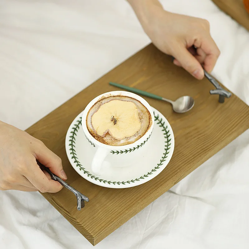 Rectangle Wood Tray Breakfast Dessert Serving Plate Cupcake Tea Board Food Storage with Handles
Rectangle Wood Tray Breakfast Dessert Serving Plate Cupcake Tea Board Food Storage with Handles