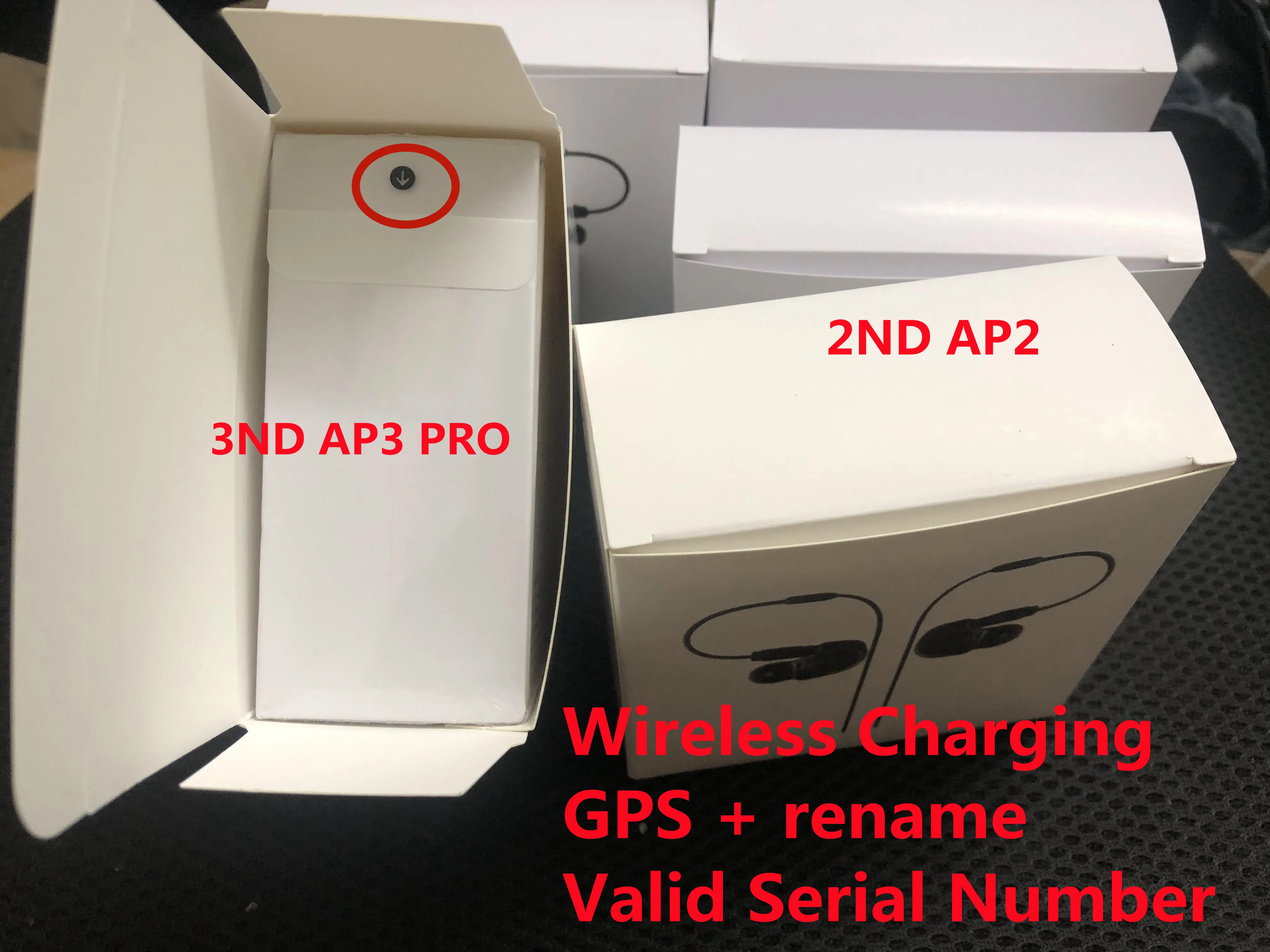 

H1 Chip Air Gen 3 AP3 Transparent mode Metal Hinge Wireless Charging Bluetooth Headphones Pods AP3 Pro AP2 W1 Earbuds 2nd Genera