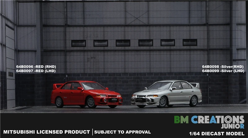 Модель автомобиля, отлитый под давлением, BM Creations 1:64 Mitsubishi Lancer Evolution IV
Модель автомобиля, отлитый под давлением, BM Creations 1:64 Mitsubishi Lancer Evolution IV