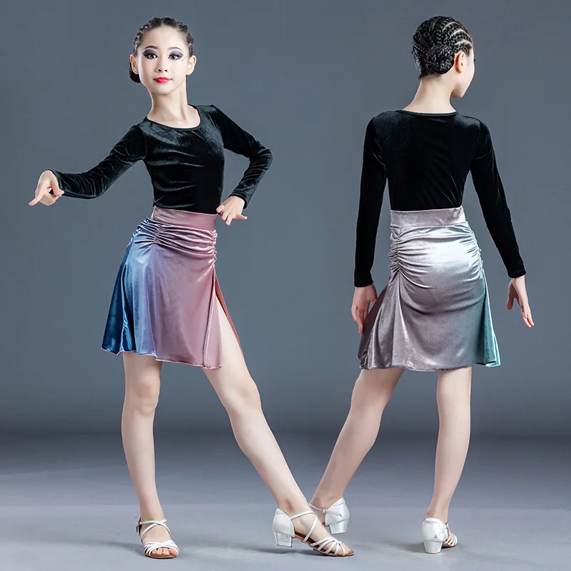 Velvet Skirt Latina Dance Clothes Performance Costume Ballroom Practice Wear Designer Clothes Long Sleeve Tap Dance Wear DL7728
Velvet Skirt Latina Dance Clothes Performance Costume Ballroom Practice Wear Designer Clothes Long Sleeve Tap Dance Wear DL7728