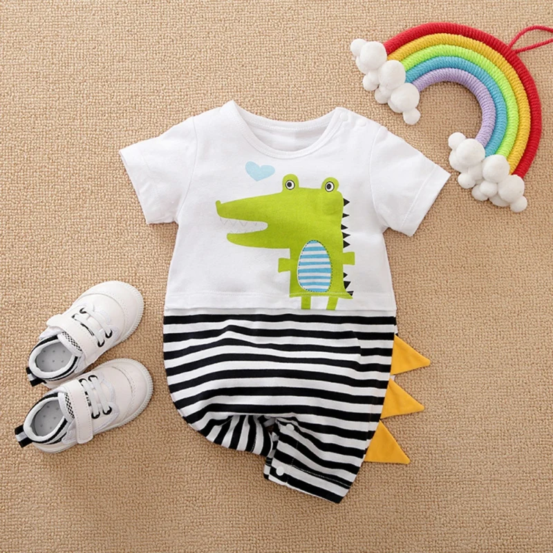 3-18M Cute Cartoon Newborn Clothes Baby Boy Girl Short-sleeved Animal Cotton Print Romper Jumpsuit Outfits Summer Clothing
3-18M Cute Cartoon Newborn Clothes Baby Boy Girl Short-sleeved Animal Cotton Print Romper Jumpsuit Outfits Summer Clothing