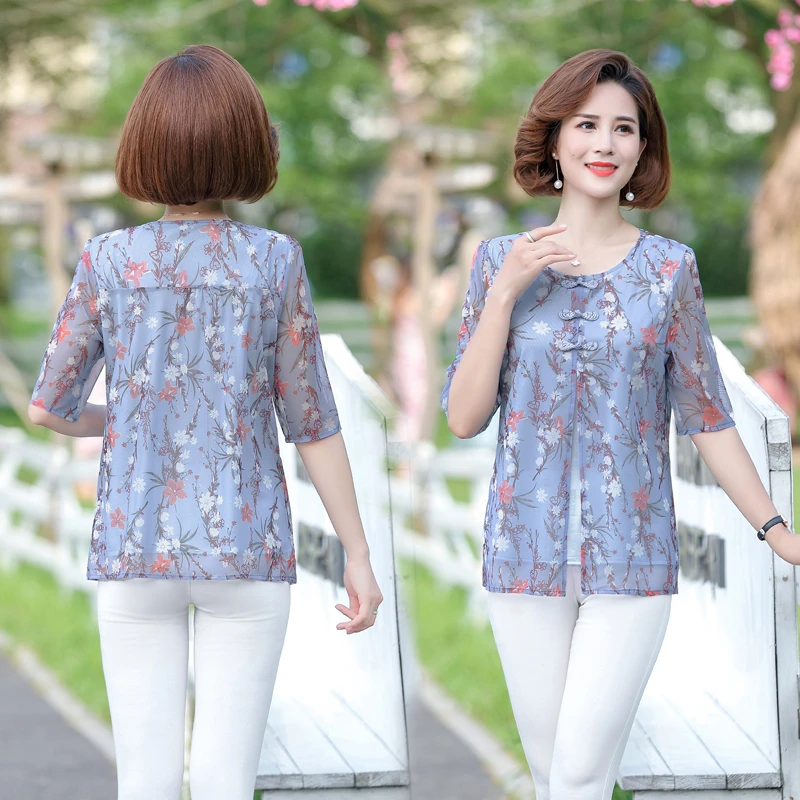 Women Summer Chiffon Blouses Shirts Lady Casual Half Sleeve O-Neck Chiffon Blusas Top
Women Summer Chiffon Blouses Shirts Lady Casual Half Sleeve O-Neck Chiffon Blusas Top