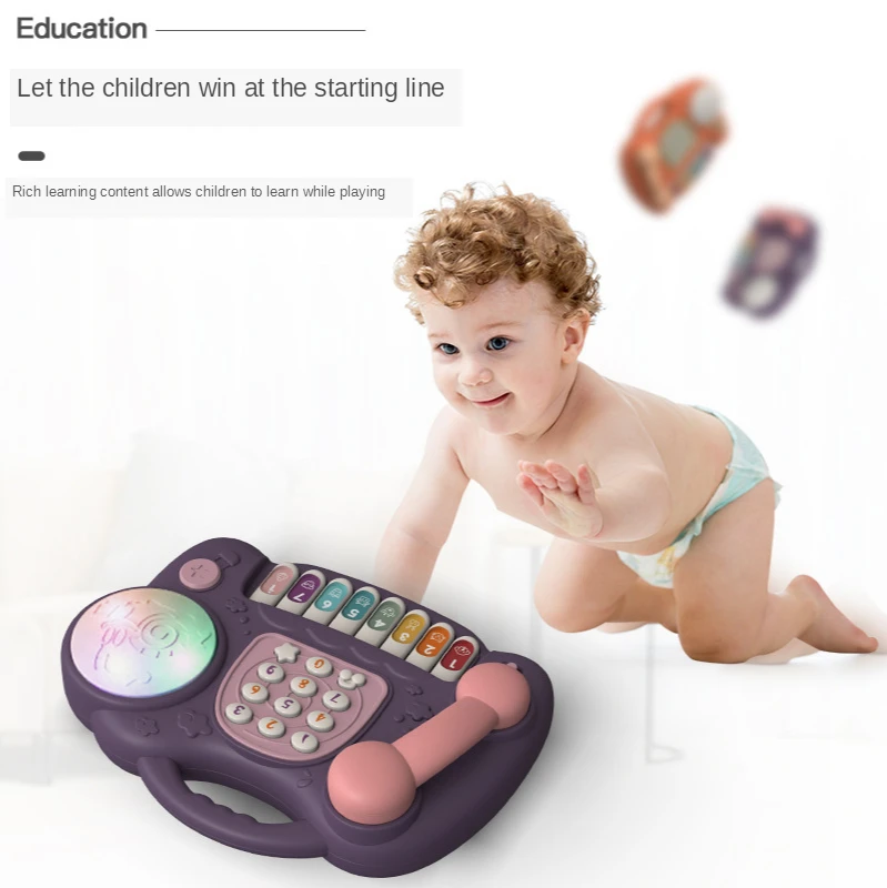 Cute Children's Toy Phone Infant Multifunctional Boys And Girls Puzzle Early Education Sound And Light Music Piano Phone
Cute Children's Toy Phone Infant Multifunctional Boys And Girls Puzzle Early Education Sound And Light Music Piano Phone