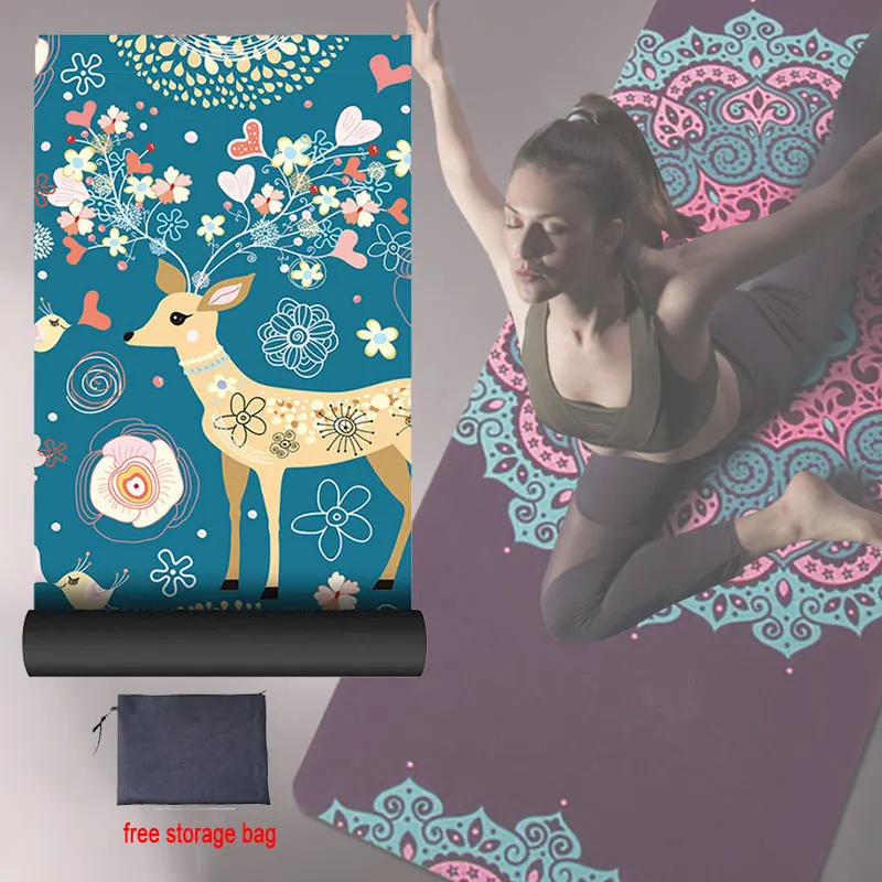 Yoga Mat Natural Rubber Suede Print Ultra-thin Folding Exercise Portable Sweat-absorbing Meditation Mat 183X68cm 1.5MM Mat X275A
Yoga Mat Natural Rubber Suede Print Ultra-thin Folding Exercise Portable Sweat-absorbing Meditation Mat 183X68cm 1.5MM Mat X275A