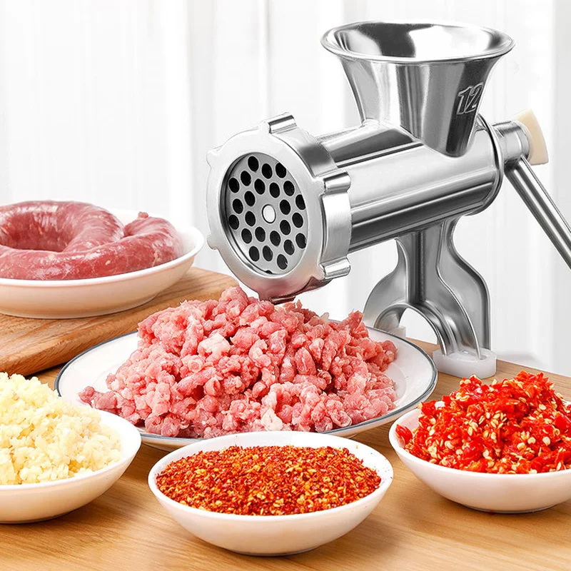 Manual meat grinder sausage filling machine, mutifunctional household meat mincer sausage stuffer vegetable food processor tool
Manual meat grinder sausage filling machine, mutifunctional household meat mincer sausage stuffer vegetable food processor tool