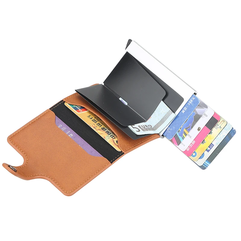 На новой застежке Мужская кредитница с блокировкой RFID из искусственной кожи