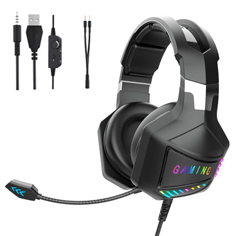 Игровая гарнитура RGB цветные наушники игровая гарнитура с микрофоном премиум-класса
Игровая гарнитура RGB цветные наушники игровая гарнитура с микрофоном премиум-класса