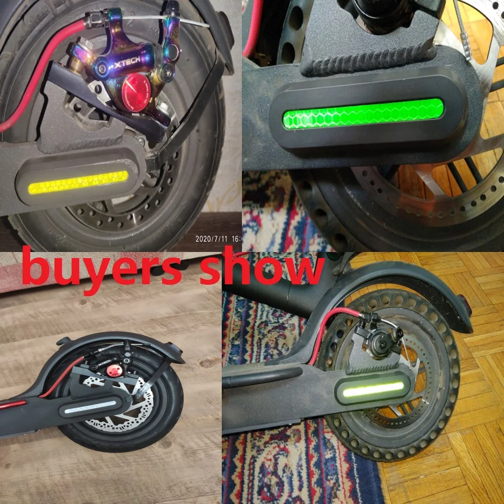 4 шт./компл. скутер светоотражающие наклейки передние и задние колеса покрышки