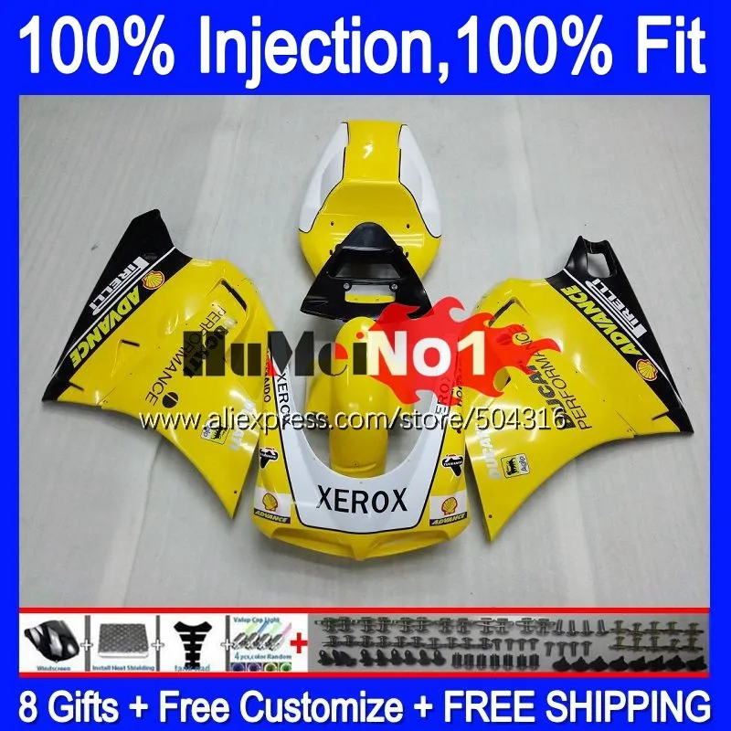 Injection Body For DUCATI 748 853 916 996 998 S R 94 95 96 97 98 99 122MC.10 748S 998R 1994 2000 2001 2002 Fairing yellow glossy
Injection Body For DUCATI 748 853 916 996 998 S R 94 95 96 97 98 99 122MC.10 748S 998R 1994 2000 2001 2002 Fairing yellow glossy