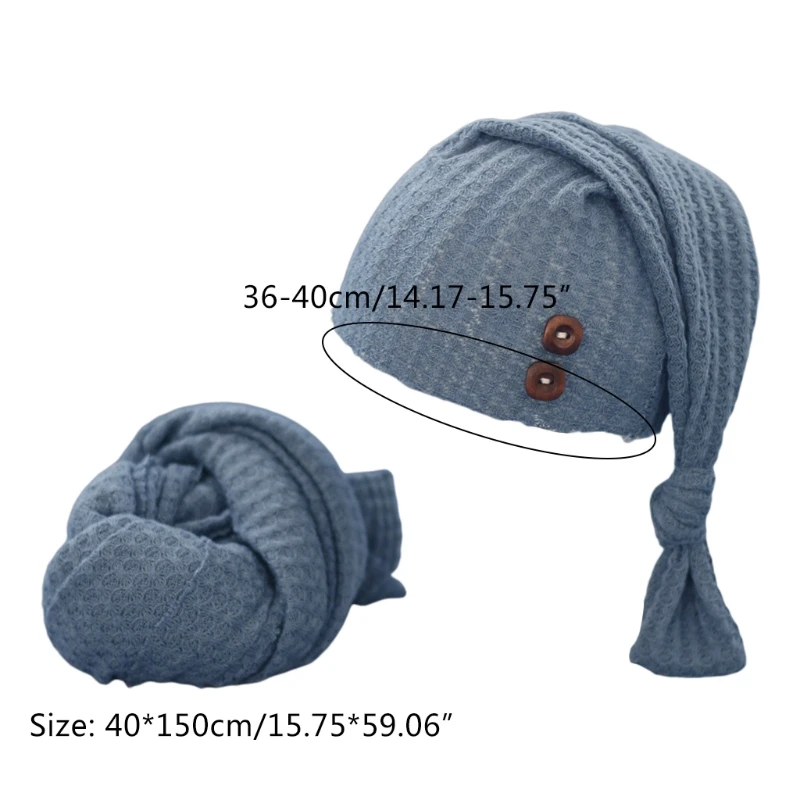 Infant Cute Hat Blanket Photo Picture Taking Background H055
