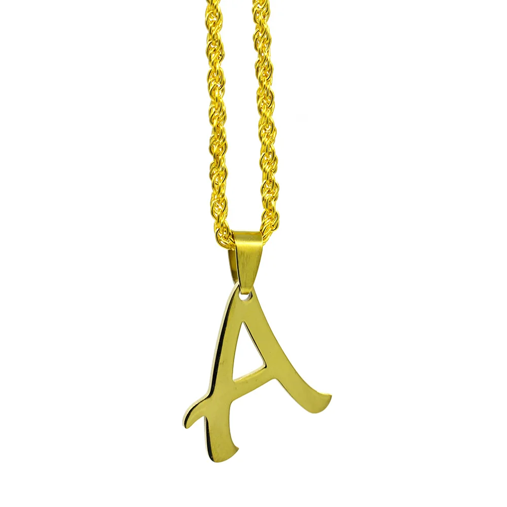 26 Letters Necklaces Stainless Steel Gold Color Choker Initial Pendant Necklace Women Alphabet Chains Jewelry
26 Letters Necklaces Stainless Steel Gold Color Choker Initial Pendant Necklace Women Alphabet Chains Jewelry