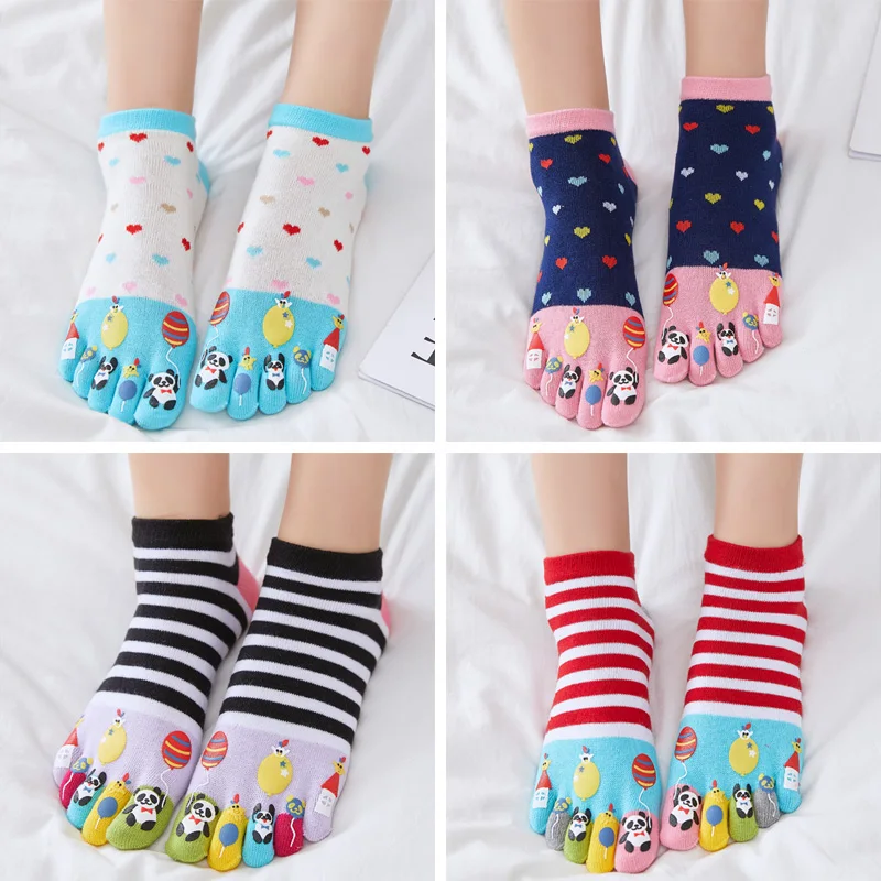 4 Pairs New Autumn And Winter Five Finger Socks Women Cotton Cute Cartoon Odor Proof Short Socks Sub 5 Toe Socks Jacquard
4 Pairs New Autumn And Winter Five Finger Socks Women Cotton Cute Cartoon Odor Proof Short Socks Sub 5 Toe Socks Jacquard