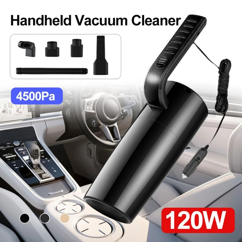 Portable Car Vacuum Cleaner ,120W 4500PA High Suction Low Noise Handheld Vacuum Cleaner Wet/Dry Vacuum Cleaner 
Portable Car Vacuum Cleaner ,120W 4500PA High Suction Low Noise Handheld Vacuum Cleaner Wet/Dry Vacuum Cleaner