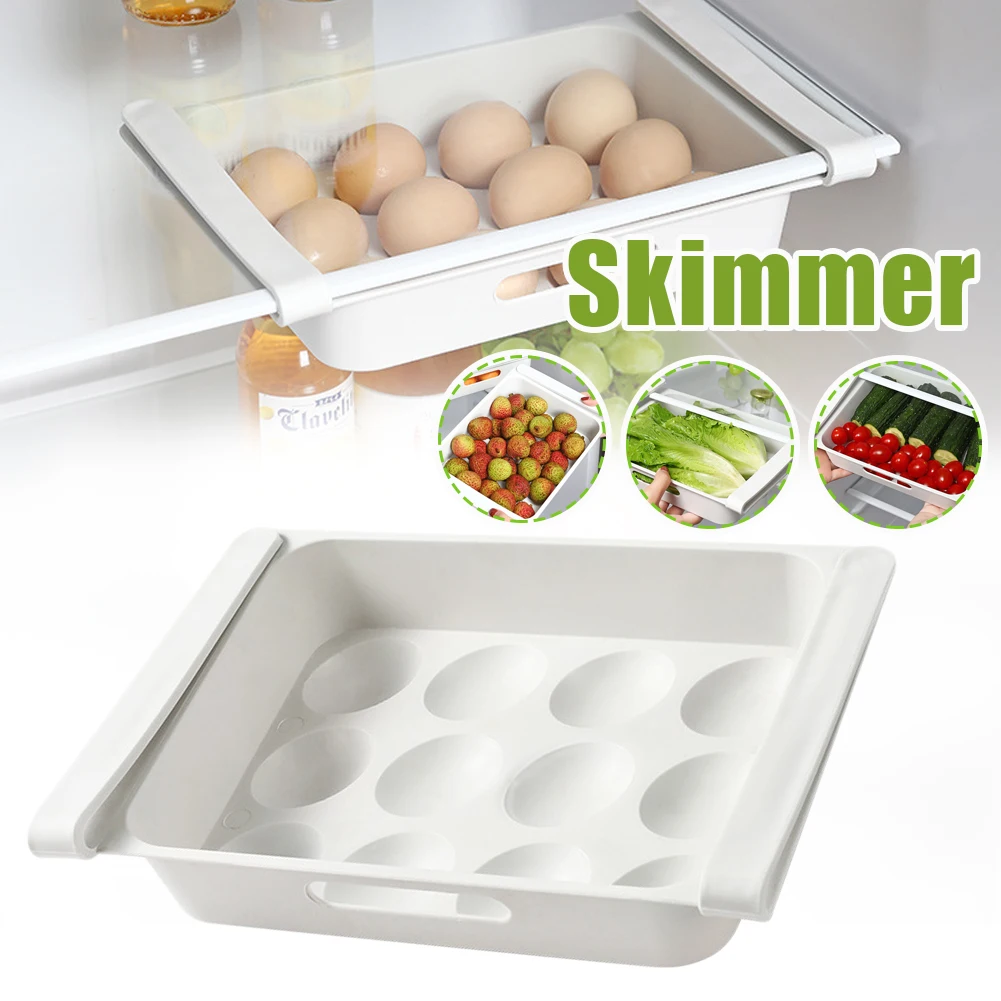 Refrigerator Food Storage Box Drawer Organizer Pull Out Fridge Shelf Holder Storage Box 12-Egg Tray Egg Holder
Refrigerator Food Storage Box Drawer Organizer Pull Out Fridge Shelf Holder Storage Box 12-Egg Tray Egg Holder