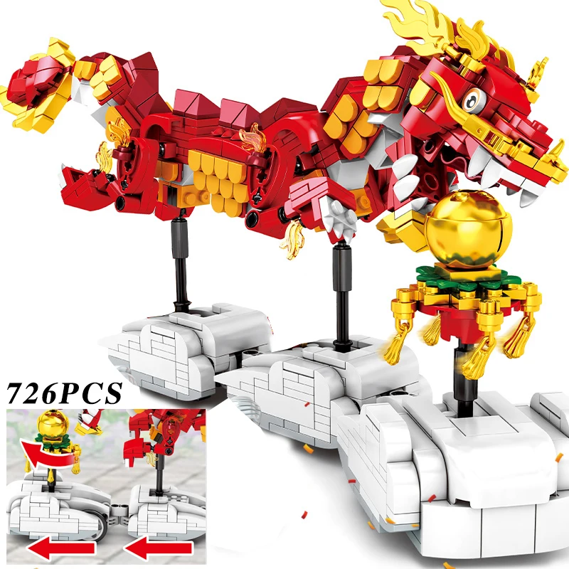 2021 New Chinese New Year Dragon Dance Spring Festival Christmas Sets Creator MOC Model Building Blocks Bricks Toys Gift
2021 New Chinese New Year Dragon Dance Spring Festival Christmas Sets Creator MOC Model Building Blocks Bricks Toys Gift