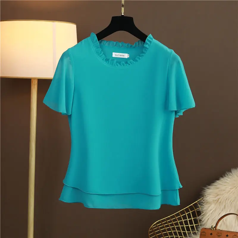Oversized Blouses Women Tops and Blouse Solid Summer Short sleeve Loose Casual Women Blouse Woman Ladies Shirts Plus Size 6XL
Oversized Blouses Women Tops and Blouse Solid Summer Short sleeve Loose Casual Women Blouse Woman Ladies Shirts Plus Size 6XL