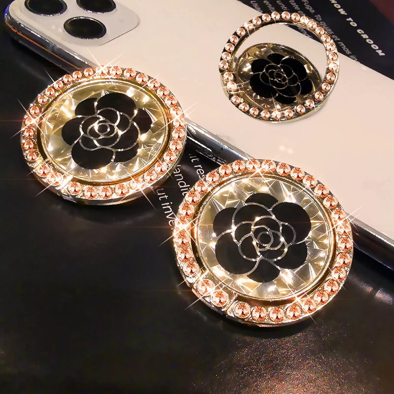 Mobile Phone Bracket Camellia Diamond Bracket 360 Degree Rotating Mobile Phone Ring Buckle Bracket Small Flower Phone Holders
Mobile Phone Bracket Camellia Diamond Bracket 360 Degree Rotating Mobile Phone Ring Buckle Bracket Small Flower Phone Holders