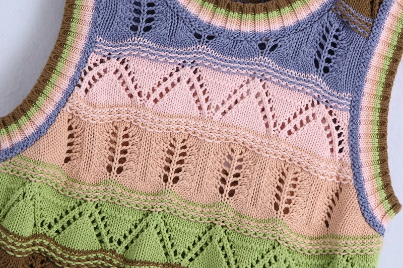 Women Light Sweater Tank Top Summer 2021 New Fashion Colorful Hollow Out O-Neck Female Casual Vest Pullover Clothing
Women Light Sweater Tank Top Summer 2021 New Fashion Colorful Hollow Out O-Neck Female Casual Vest Pullover Clothing
