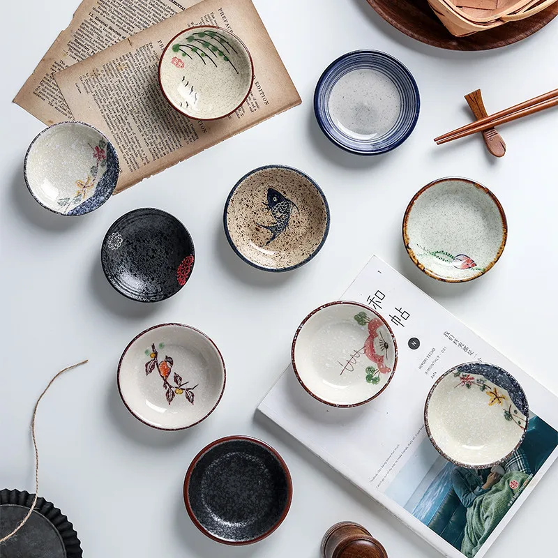 Ceramic Mini Small plate Japanese Retro Sushi Fruit Dessert 4" Round Plate Restaurant Kitchen Dish Vintage Tableware Souce Dish
Ceramic Mini Small plate Japanese Retro Sushi Fruit Dessert 4" Round Plate Restaurant Kitchen Dish Vintage Tableware Souce Dish