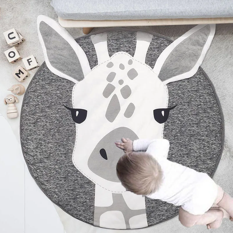 Игровой коврик круглый Infant Сканирование Одеяло детский игровой из хлопка с
