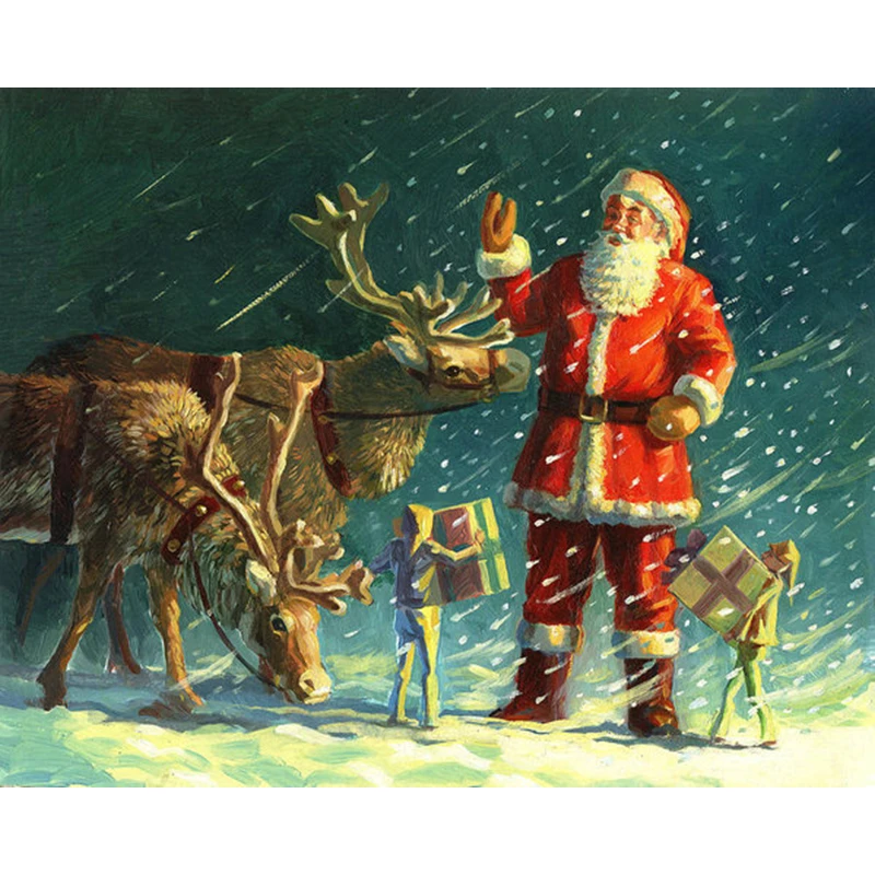 DIY Painting By Numbers Santa Claus Kit Oil Picture By Numbers Christmas Wall Art Painting on Canvas Home Decoration Gift
DIY Painting By Numbers Santa Claus Kit Oil Picture By Numbers Christmas Wall Art Painting on Canvas Home Decoration Gift