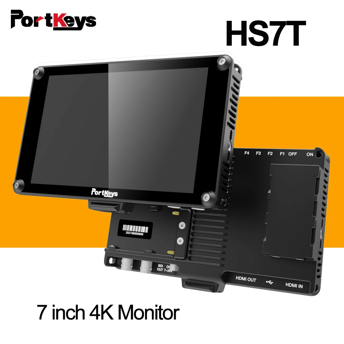 Portkeys HS7T Field Monitor 7 inch on Camera DSLR 4K SDI HD-MI 1920x1200 Monitor 3D LUT Can Connect with Wireless Transmission
Portkeys HS7T Field Monitor 7 inch on Camera DSLR 4K SDI HD-MI 1920x1200 Monitor 3D LUT Can Connect with Wireless Transmission