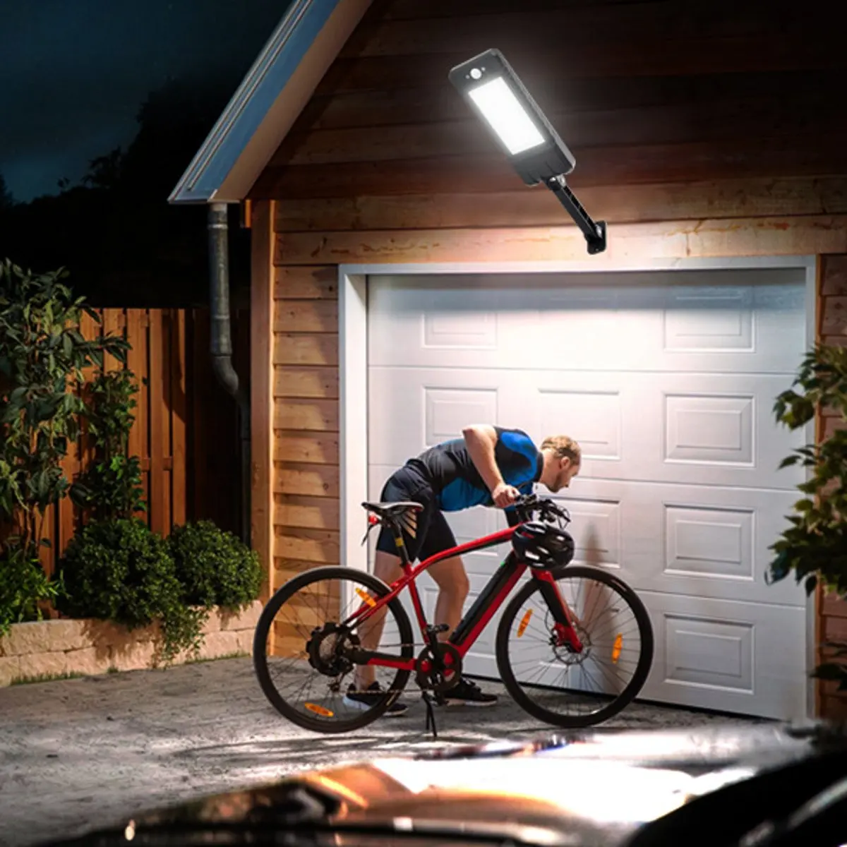 60 LED Solar Lamp Wall Street Light Super Bright Radar PIR Motion Sensor Security Road Lamp Waterproof IP67 for Outdoor Garden
60 LED Solar Lamp Wall Street Light Super Bright Radar PIR Motion Sensor Security Road Lamp Waterproof IP67 for Outdoor Garden