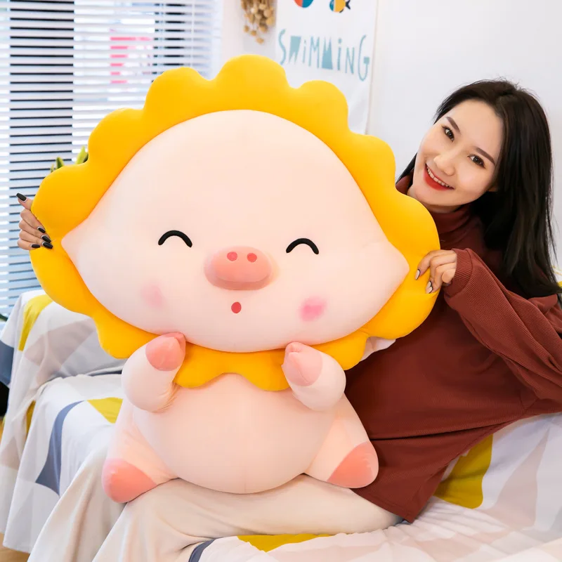 Stuffed Plush Sun Flower Pig Toys Pillow Kawaii Sleeping Pillow Cute Pig Doll Plush Toy Children Birthday Present
Stuffed Plush Sun Flower Pig Toys Pillow Kawaii Sleeping Pillow Cute Pig Doll Plush Toy Children Birthday Present
