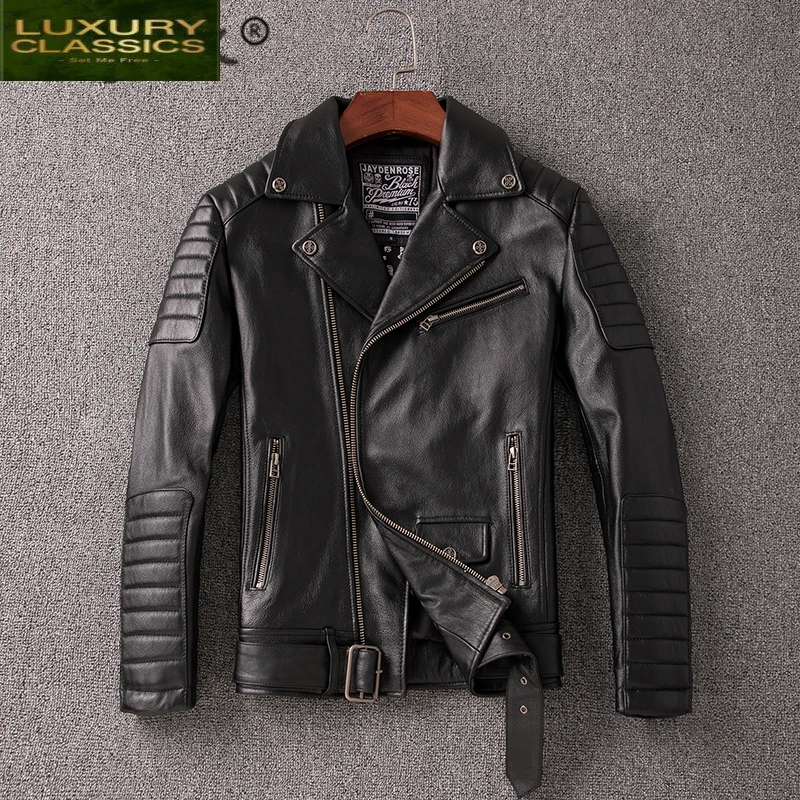 Autumn 100% Genuine Winter Leather Jacket Men Streetweaar Real Leather Coat Man Moto Biker Vintage Cow Leather Jacket 281
Autumn 100% Genuine Winter Leather Jacket Men Streetweaar Real Leather Coat Man Moto Biker Vintage Cow Leather Jacket 281
