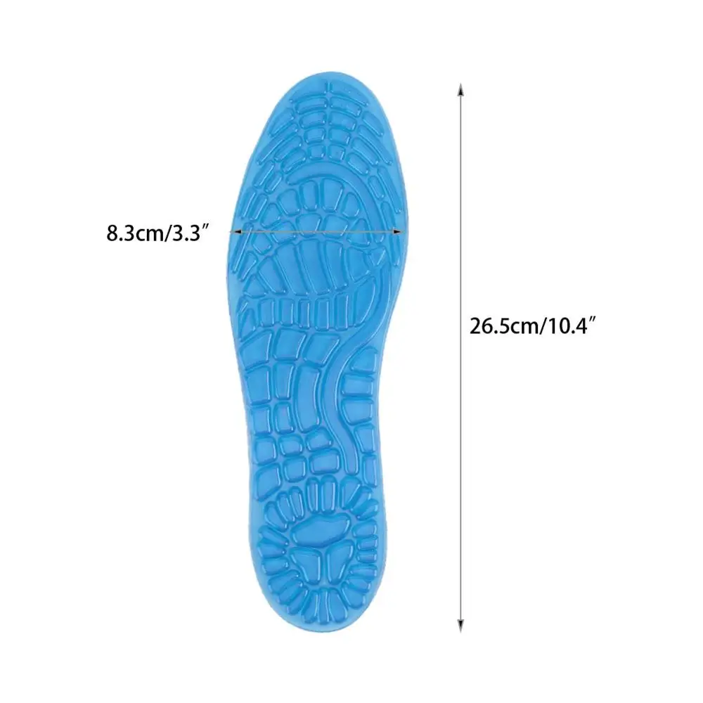 1Pair Unisex Blue Silicone Sports Insole Cushion Shock Absorption Foot Arch Support Orthotics Insoles Full Pad For Man and Woman
1Pair Unisex Blue Silicone Sports Insole Cushion Shock Absorption Foot Arch Support Orthotics Insoles Full Pad For Man and Woman