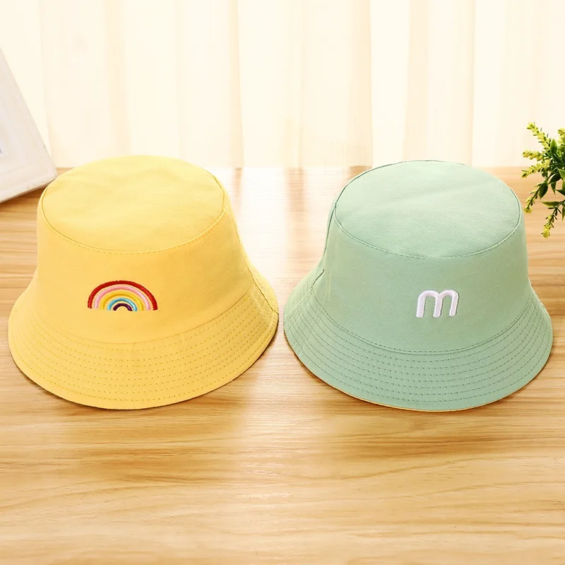 Summer Baby Hat Double Sided Rainbow Embroidery Bucket Hat for Boys Girls Toddler Sun Caps Baby Boy Newborn Photography Props 
Summer Baby Hat Double Sided Rainbow Embroidery Bucket Hat for Boys Girls Toddler Sun Caps Baby Boy Newborn Photography Props