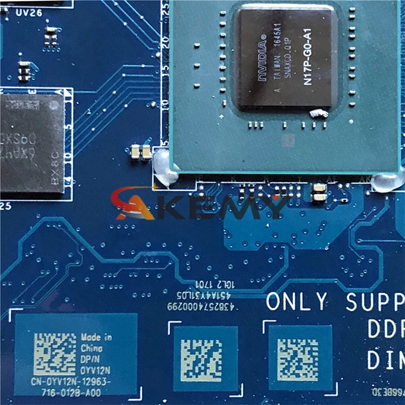LA-E331P Laptop motherboard For DELL XPS-15 9560 original mainboard I5-7300HQ GTX1050
LA-E331P Laptop motherboard For DELL XPS-15 9560 original mainboard I5-7300HQ GTX1050