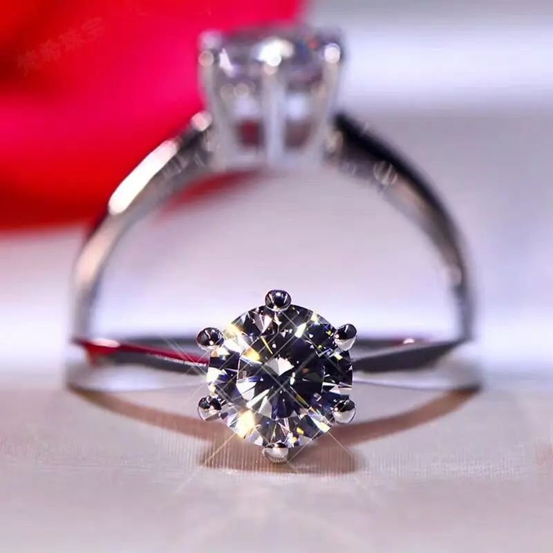 With Certificate Silver 925 Rings Solitaire 1.0 Carat / 2.0 Carat Lab Diamond Wedding Bands Fine Jewelry Gift for Women
With Certificate Silver 925 Rings Solitaire 1.0 Carat / 2.0 Carat Lab Diamond Wedding Bands Fine Jewelry Gift for Women