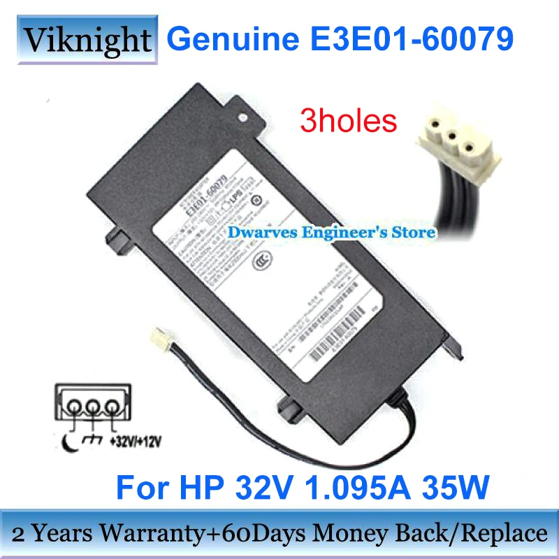 Genuine E3E01-60079 32V 1.095A 35W Power Supply for HP OFFICEJET PRO 8730 8720 8710 7740 7730 7720 Charger AC Adapter 3holes
Genuine E3E01-60079 32V 1.095A 35W Power Supply for HP OFFICEJET PRO 8730 8720 8710 7740 7730 7720 Charger AC Adapter 3holes