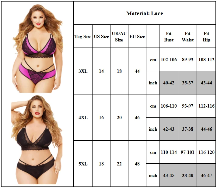 Women Plus Size Lingerie Corset Lace Floral Deep V-neck Bra Two Piece Underwear Lady Bra Set Femme Piyama Mujer Set Womem
Women Plus Size Lingerie Corset Lace Floral Deep V-neck Bra Two Piece Underwear Lady Bra Set Femme Piyama Mujer Set Womem
