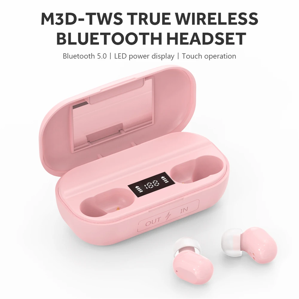 TWS Wireless Headphone Bluetooth-Compatible Earphhones 3500 mAh Led Display Earbuds With Mirror Waterproof Headsets High Quality
TWS Wireless Headphone Bluetooth-Compatible Earphhones 3500 mAh Led Display Earbuds With Mirror Waterproof Headsets High Quality