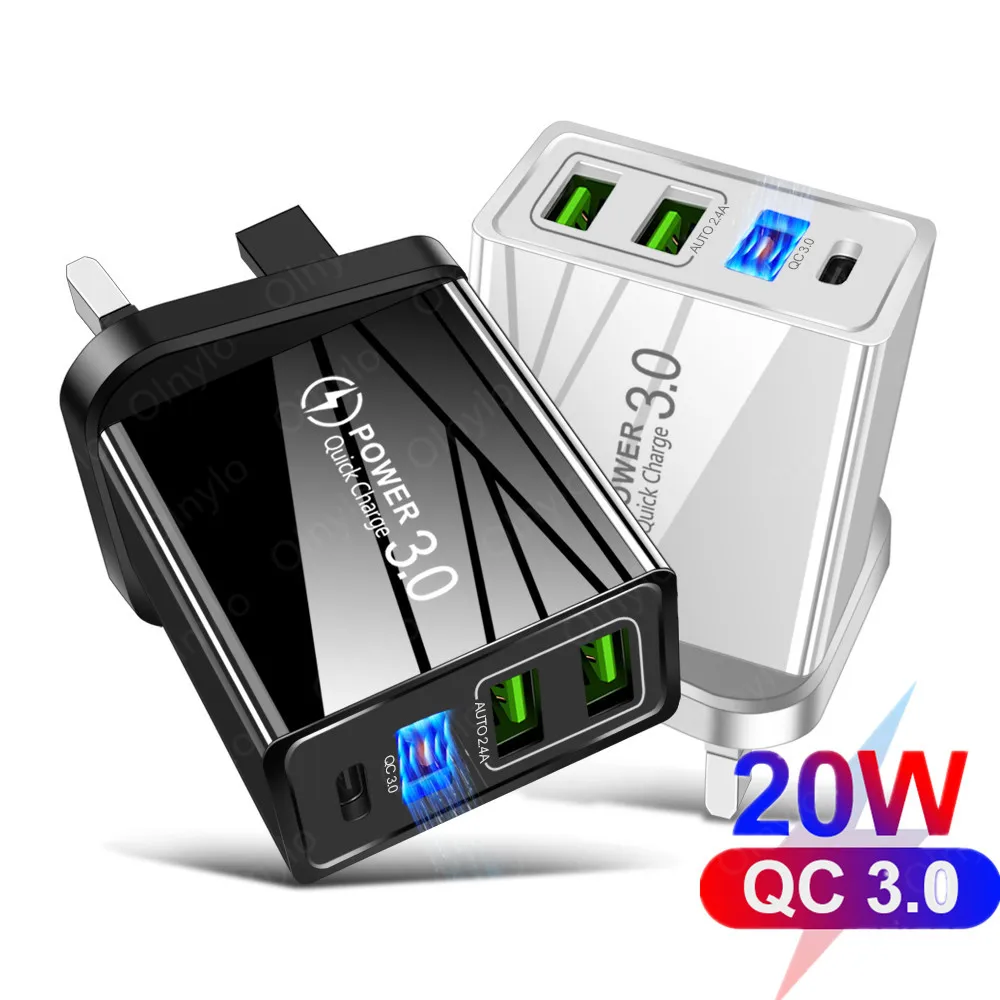 PD Charger USB Plug Quick Charge 3.0 4.0 For iPhone 12/11 Pro Max Smart Phone Fast Charging For Xiaomi Huawei 20W Wall Chargers
PD Charger USB Plug Quick Charge 3.0 4.0 For iPhone 12/11 Pro Max Smart Phone Fast Charging For Xiaomi Huawei 20W Wall Chargers