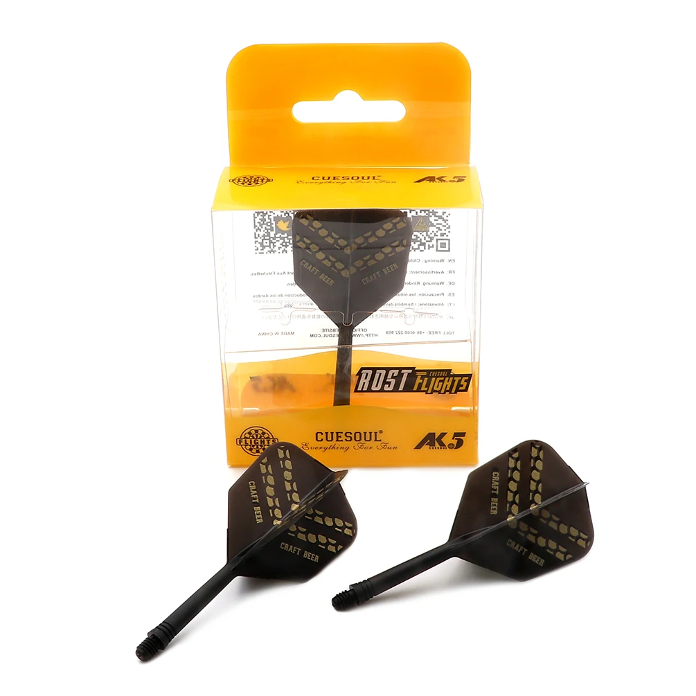 CUESOUL CRAFT BEER AK5 Integrated Dart Shaft Dart Flights Big Wing Shape Dart Shaft Length 28mm 
CUESOUL CRAFT BEER AK5 Integrated Dart Shaft Dart Flights Big Wing Shape Dart Shaft Length 28mm