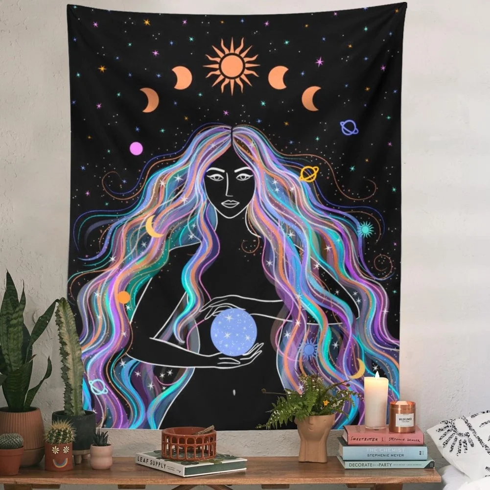 Moon Phase Girl Tapestry Wall Hanging Boho Wall Tapestries Bedroom Girl's room Dorm Decoration
Moon Phase Girl Tapestry Wall Hanging Boho Wall Tapestries Bedroom Girl's room Dorm Decoration