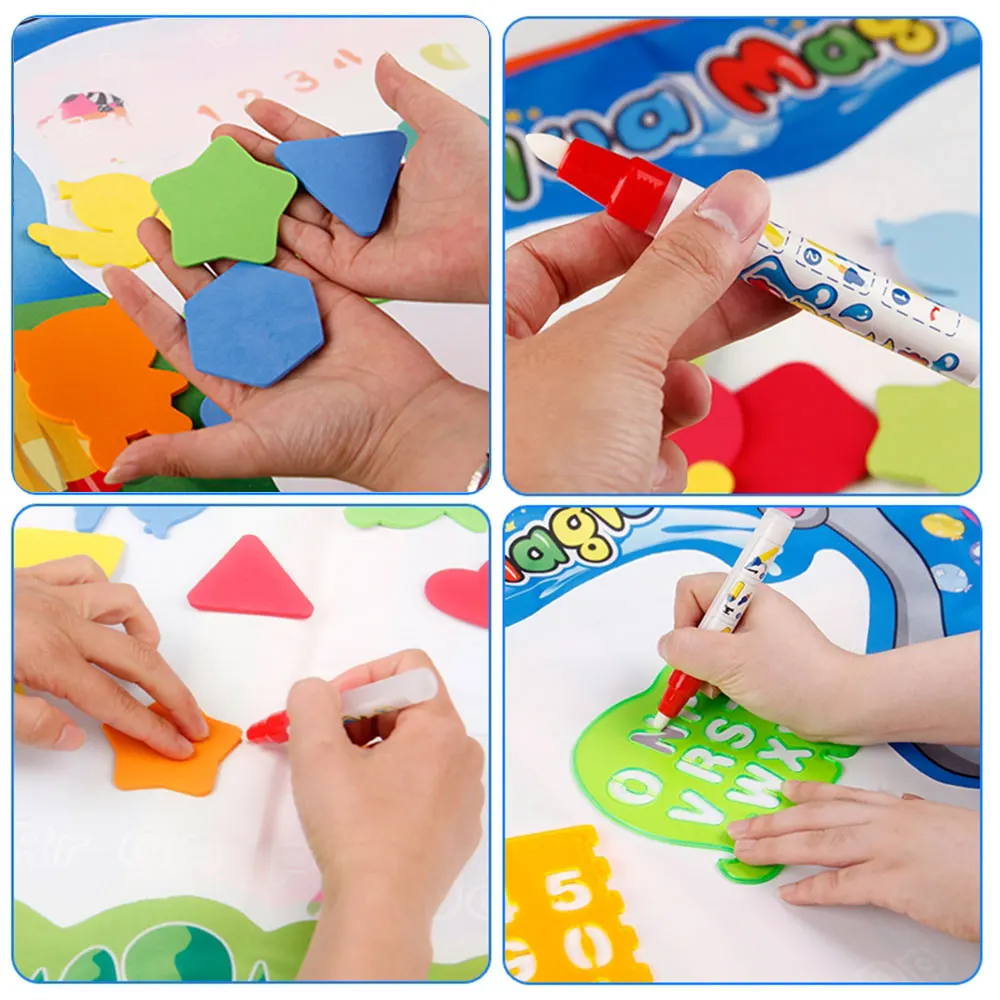 Water Drawing Mat Doodle Mat & Pens Baby Play Mat Rug Montessori Toys Painting Board Water Painting Rug Educational Toy for Kids
Water Drawing Mat Doodle Mat & Pens Baby Play Mat Rug Montessori Toys Painting Board Water Painting Rug Educational Toy for Kids